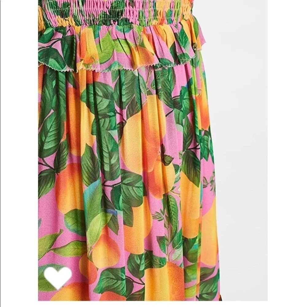 FARM Rio Orange Sunset Maxi Dress NWT! New with tags!! - Picture 12 of 12